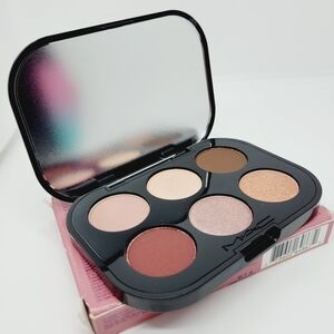 Mac Connect In Color Eyeshadow Palette Embedded in Burgundy Brand New in Box